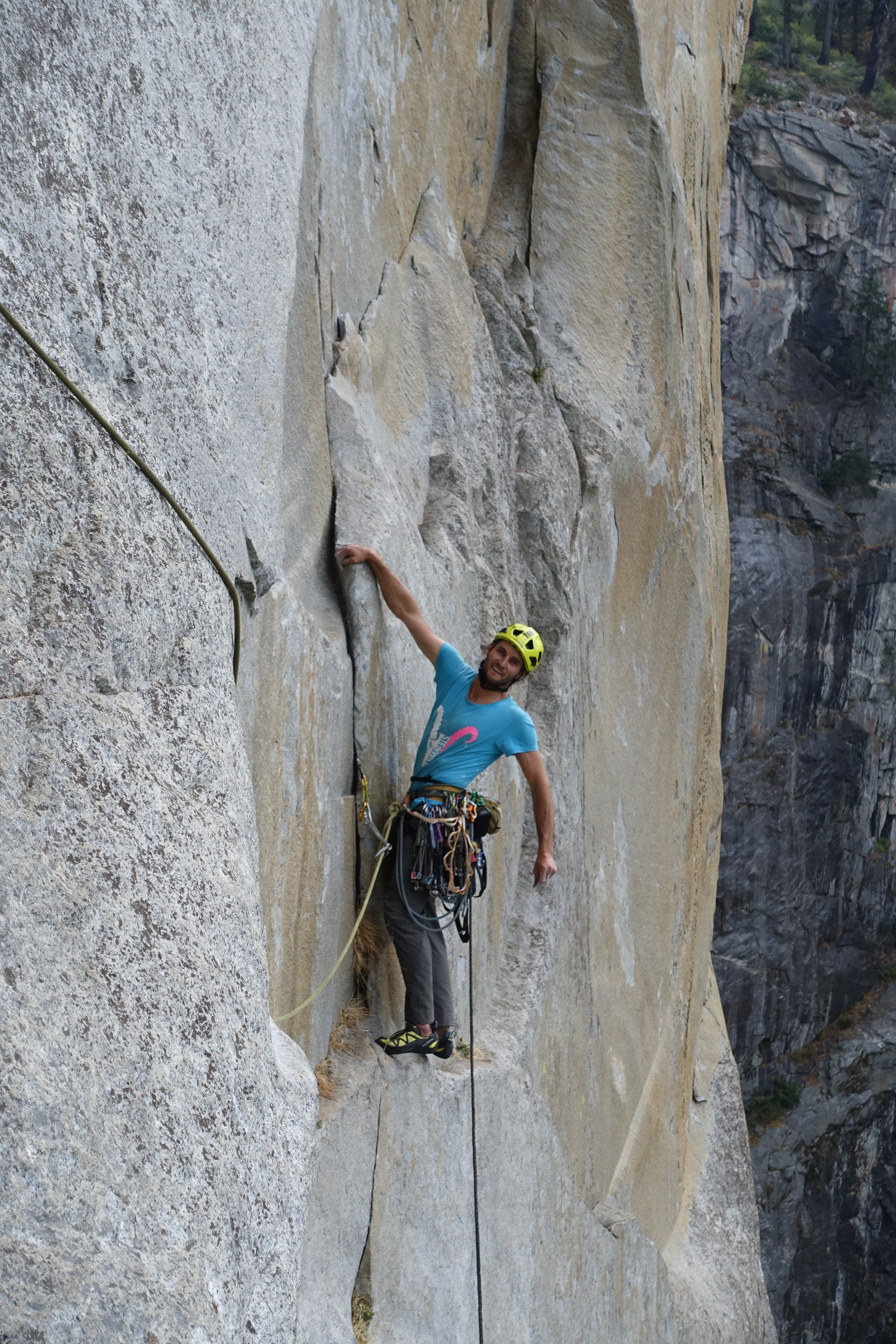 Big Wall klettern im Yosemite Leaning Tower West Face