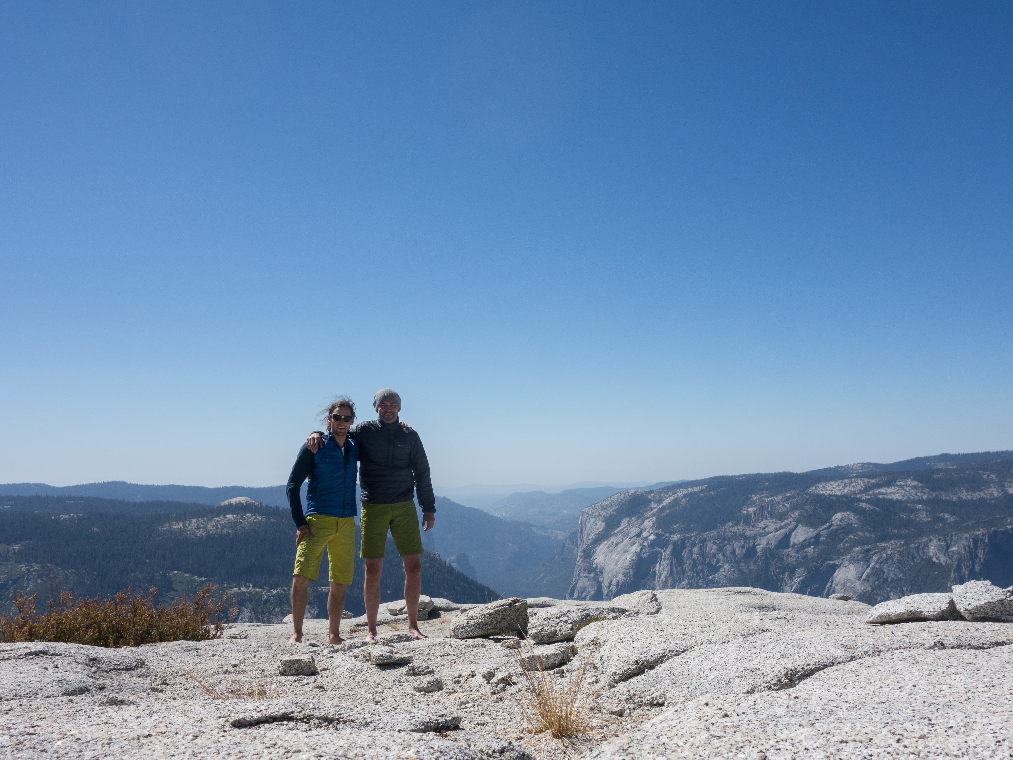 climbing Snake Dike on Half Dome Yosemite