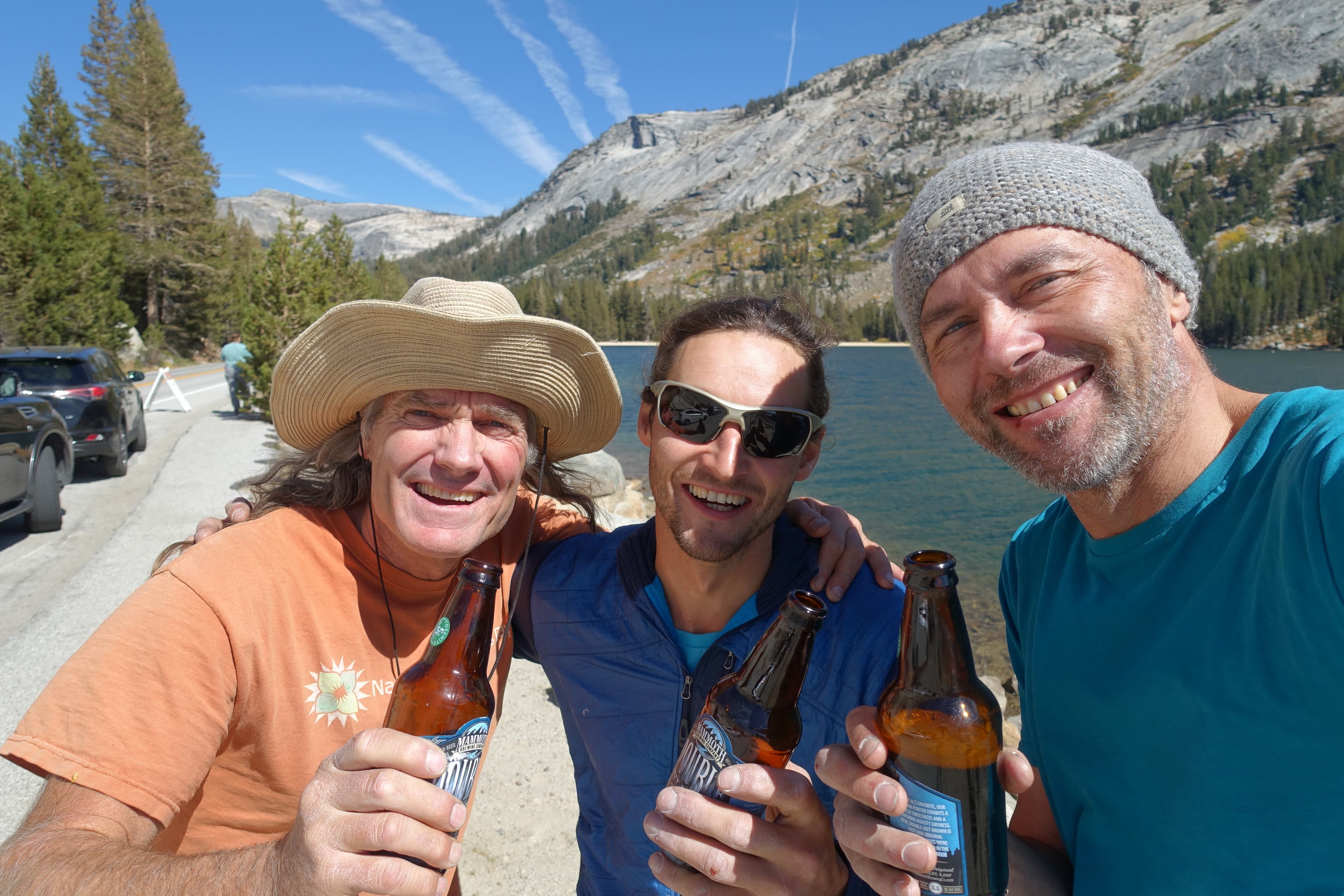 klettern im Tuolumne Meadows Yosemite National Park