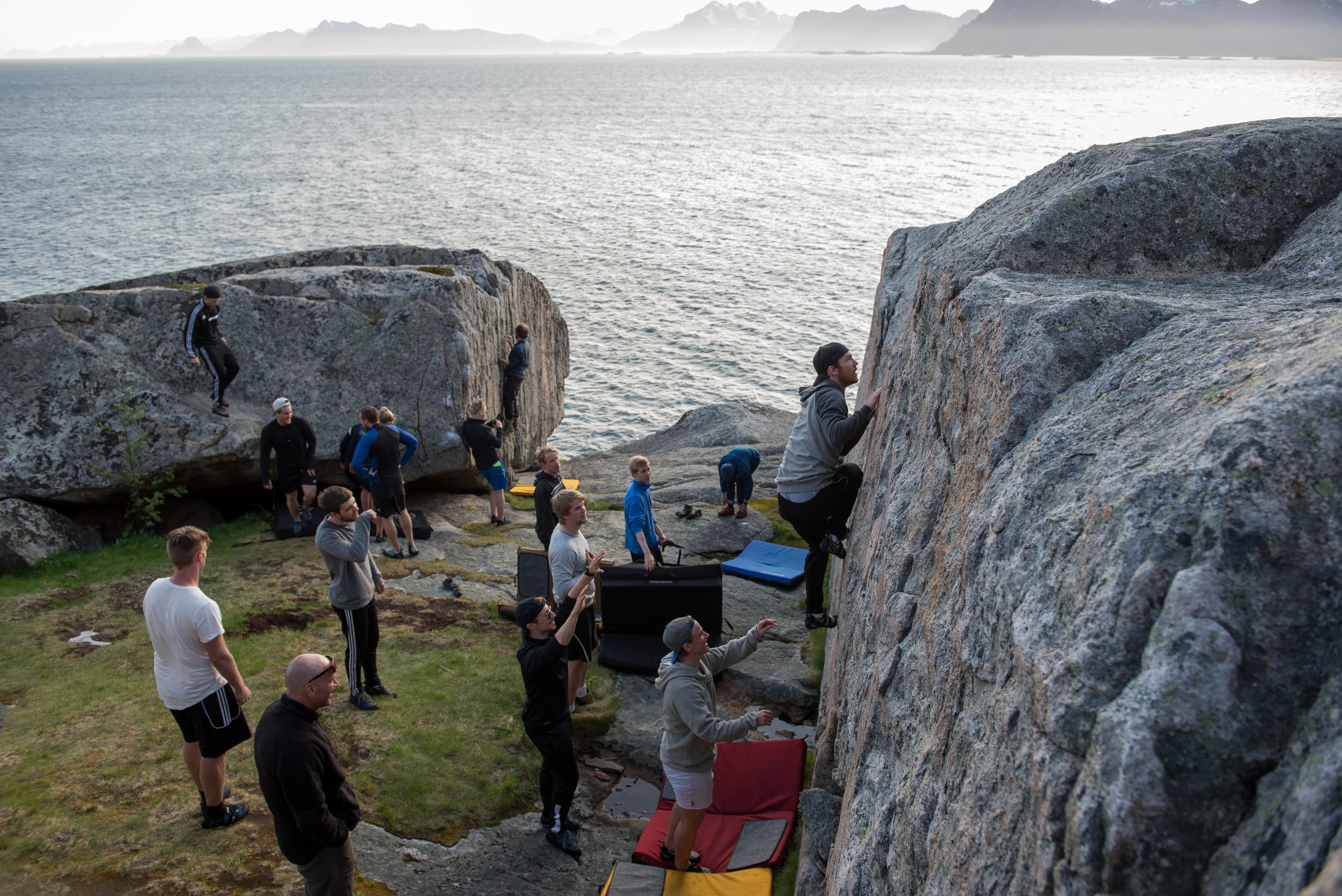 Trad Klettern in den Lofoten