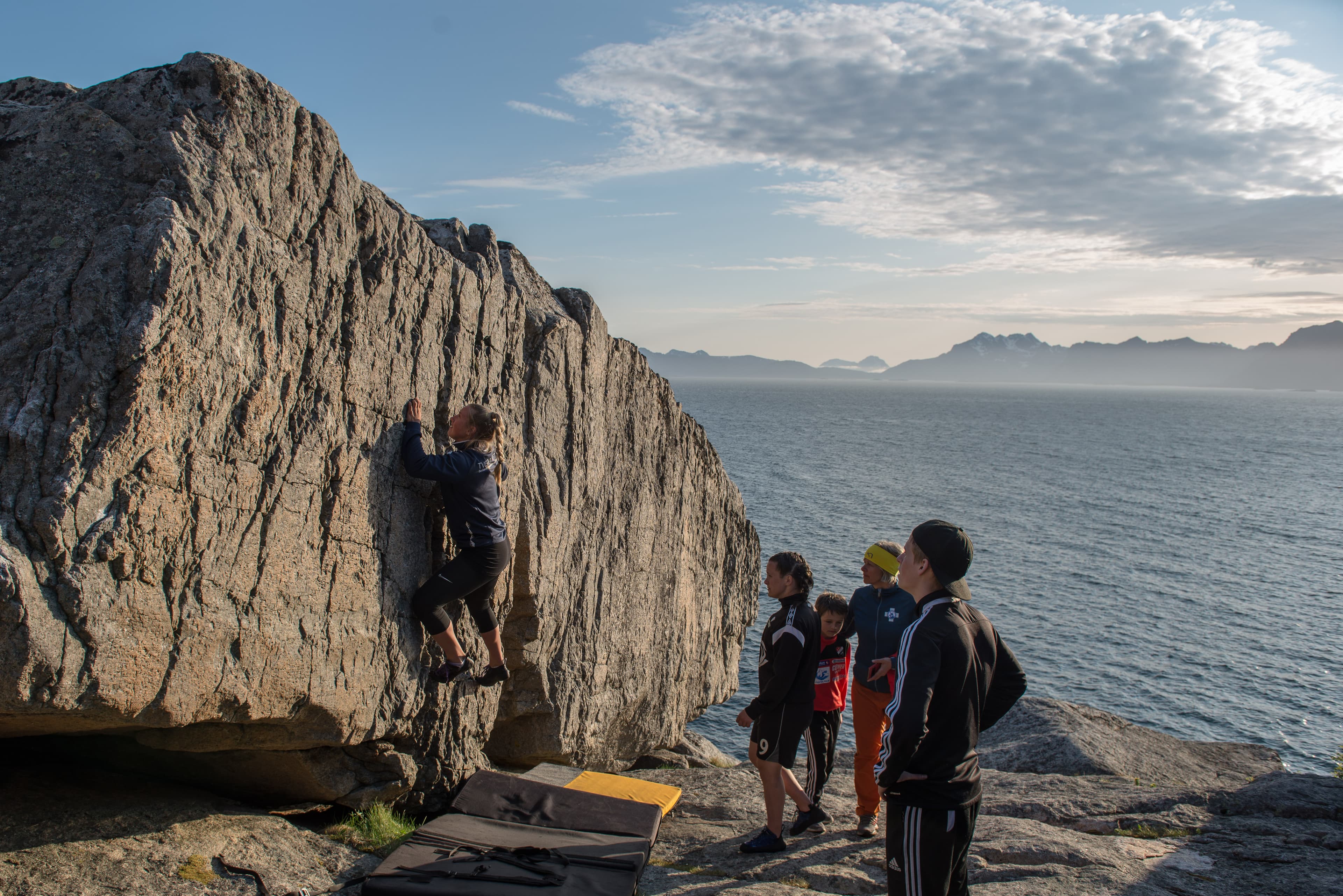 Trad Klettern in den Lofoten