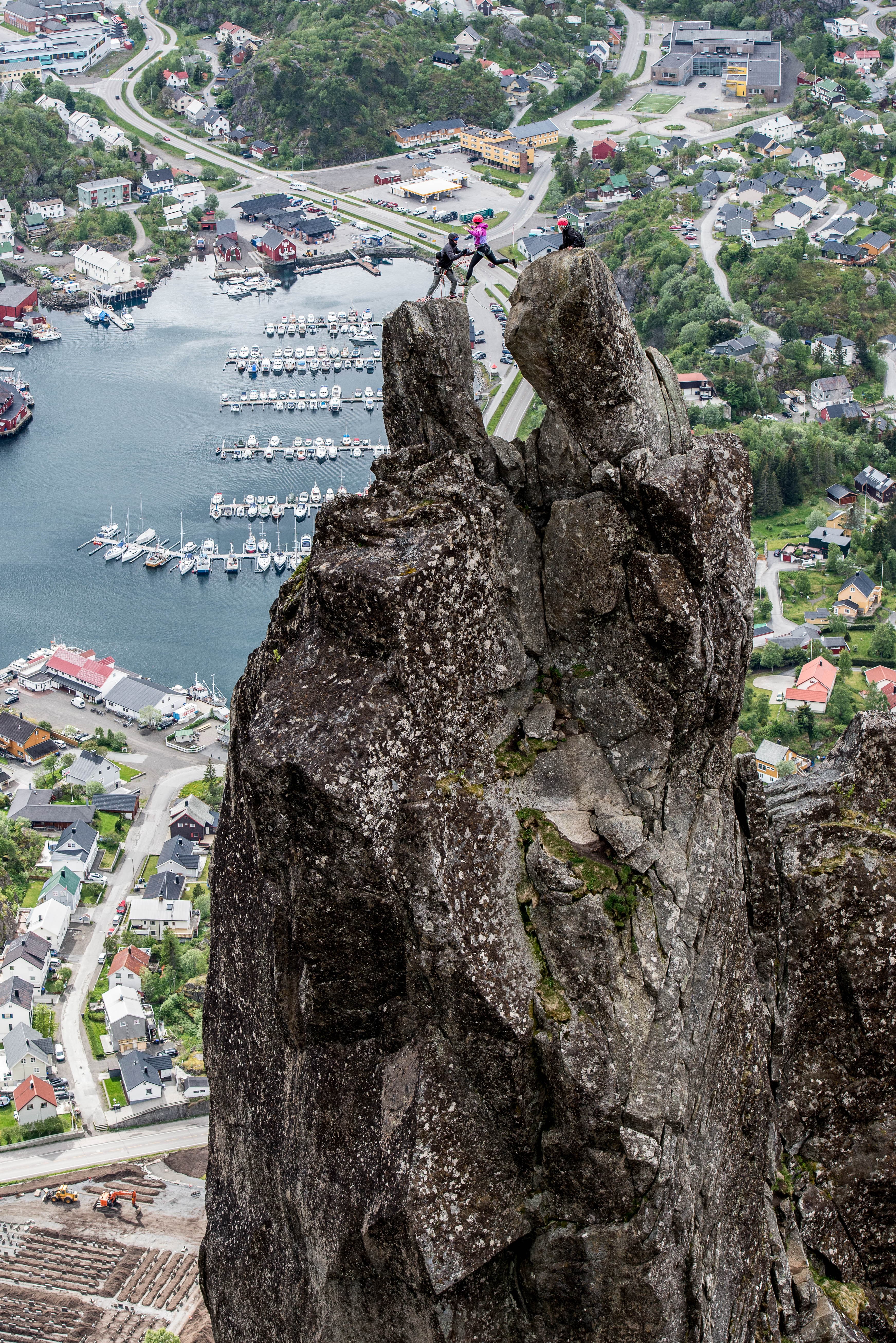 Trad Klettern in den Lofoten