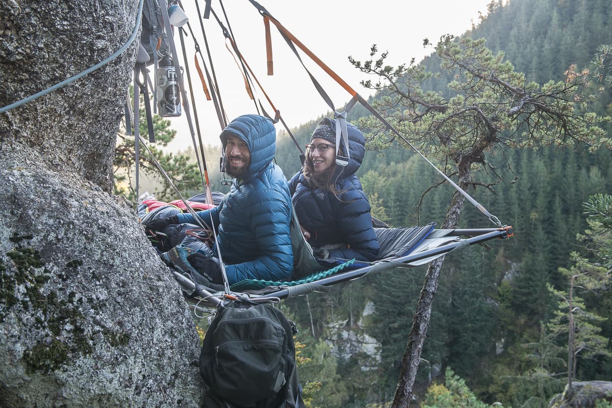 Portaledge Übernachtung