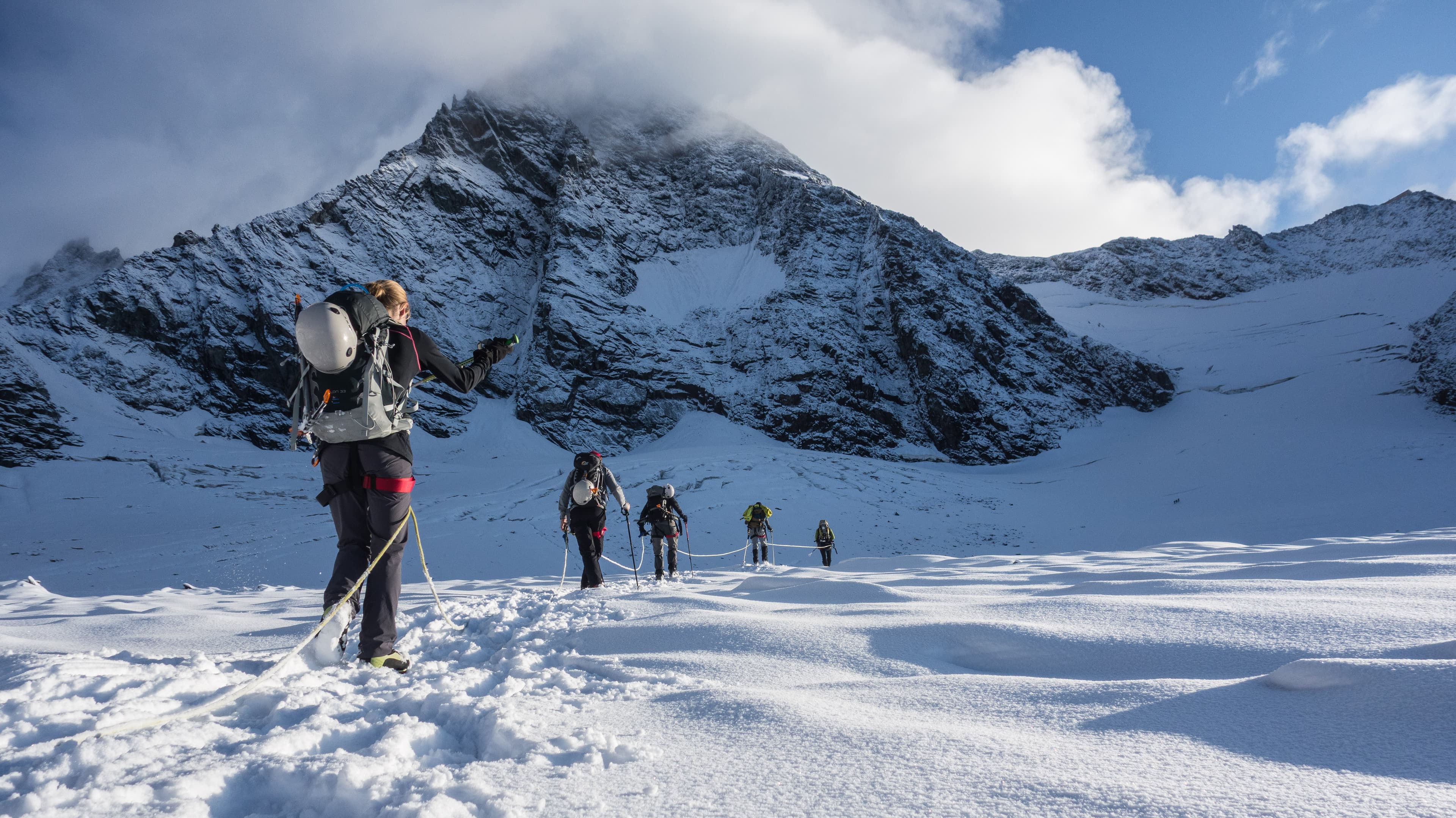 Großglockner Normalweg mit Bergführer bei Winterlichen Verhältnissen